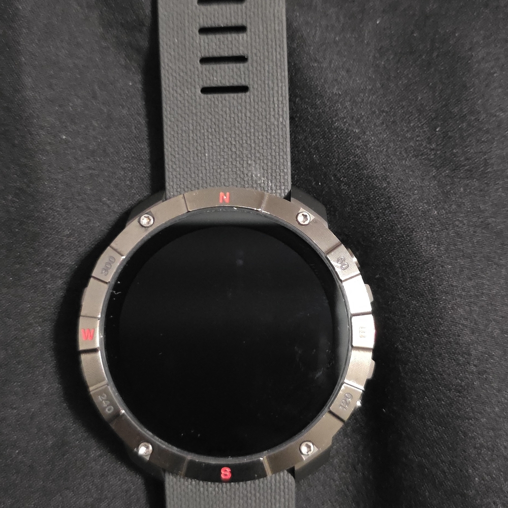 Gray Smartwatch with Black Dial